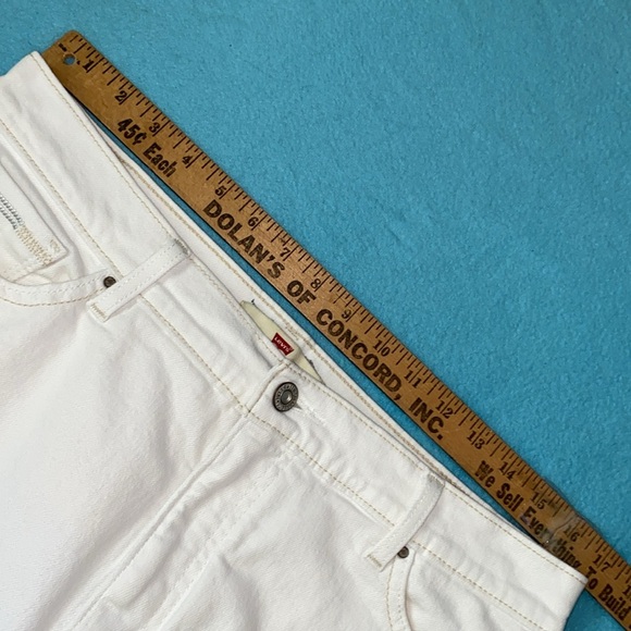 LEVI’S 512 bootcut perfectly slimming high rise wide leg white NEW size 16M - Picture 12 of 16
